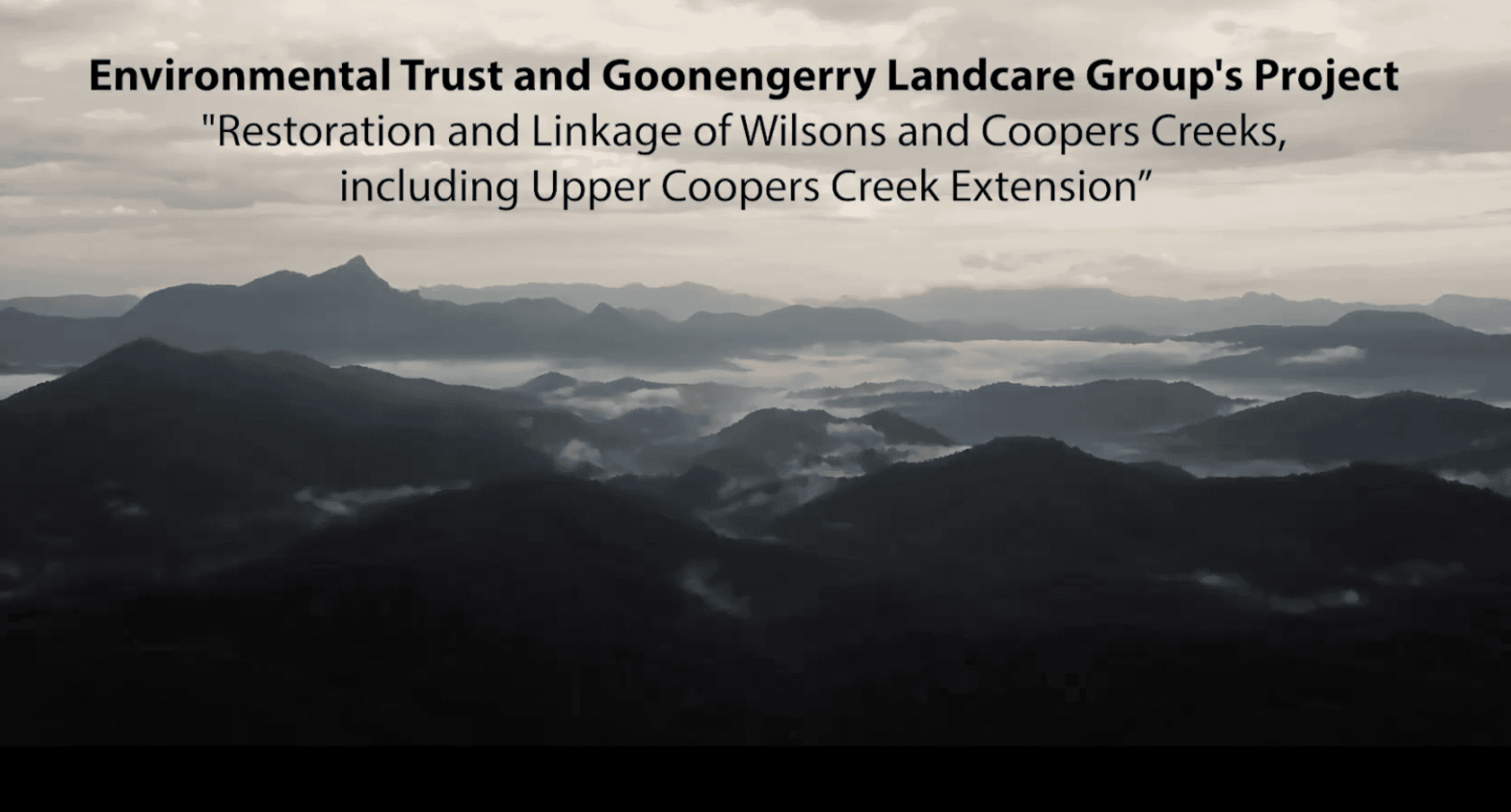 Coopers Creek update